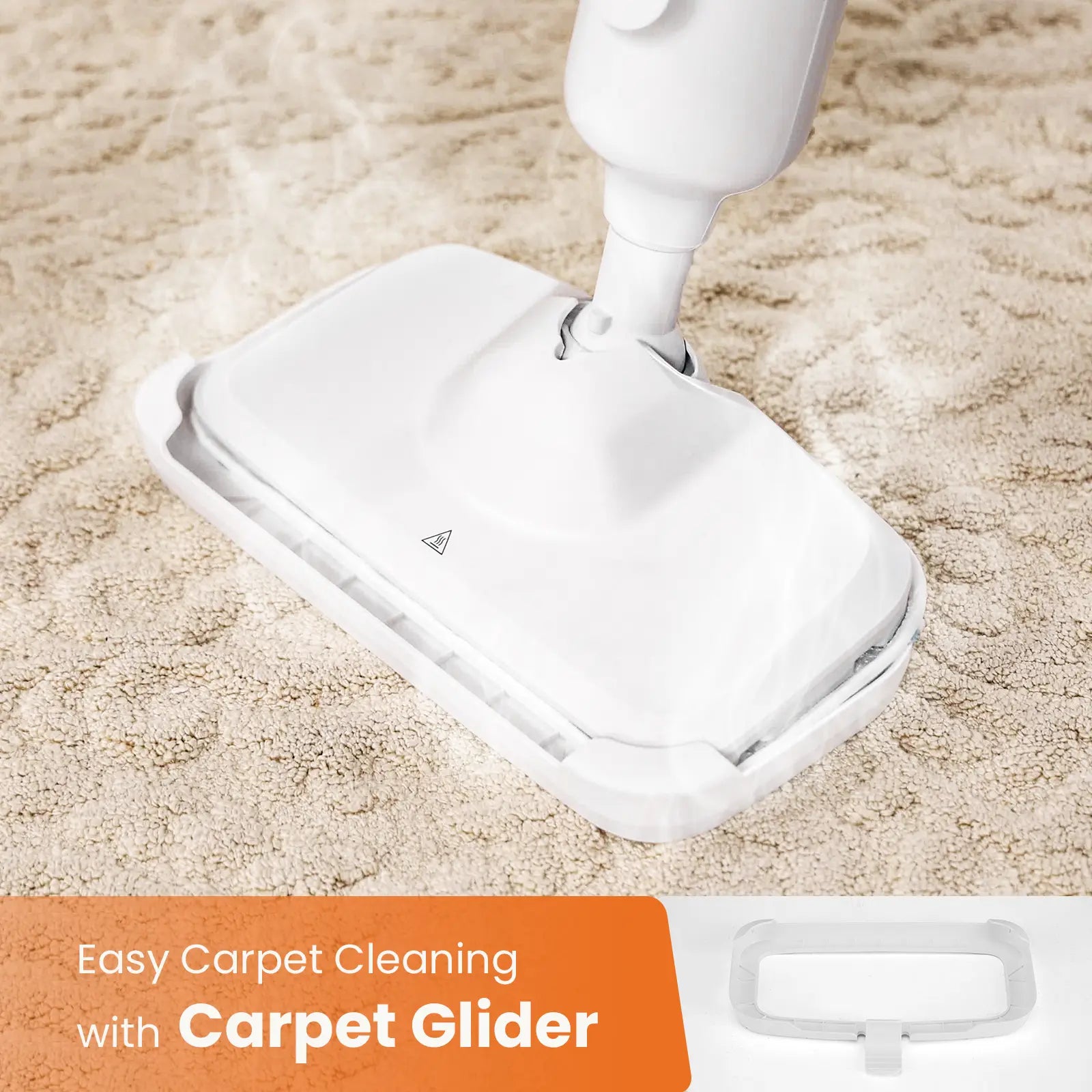 Sweet Furniture Steam Mop for Floor Cleaning, Lightweight Floor Steamer Cleaner for Hardwood/Tile/Laminate Floors Carpet, 2 Washable Pad Home Care